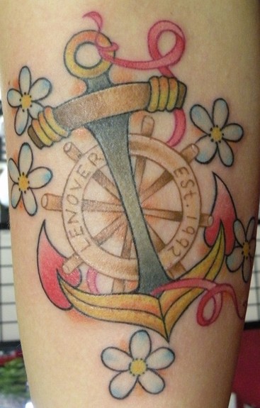 Tattoos - Girly Anchor. - 50144